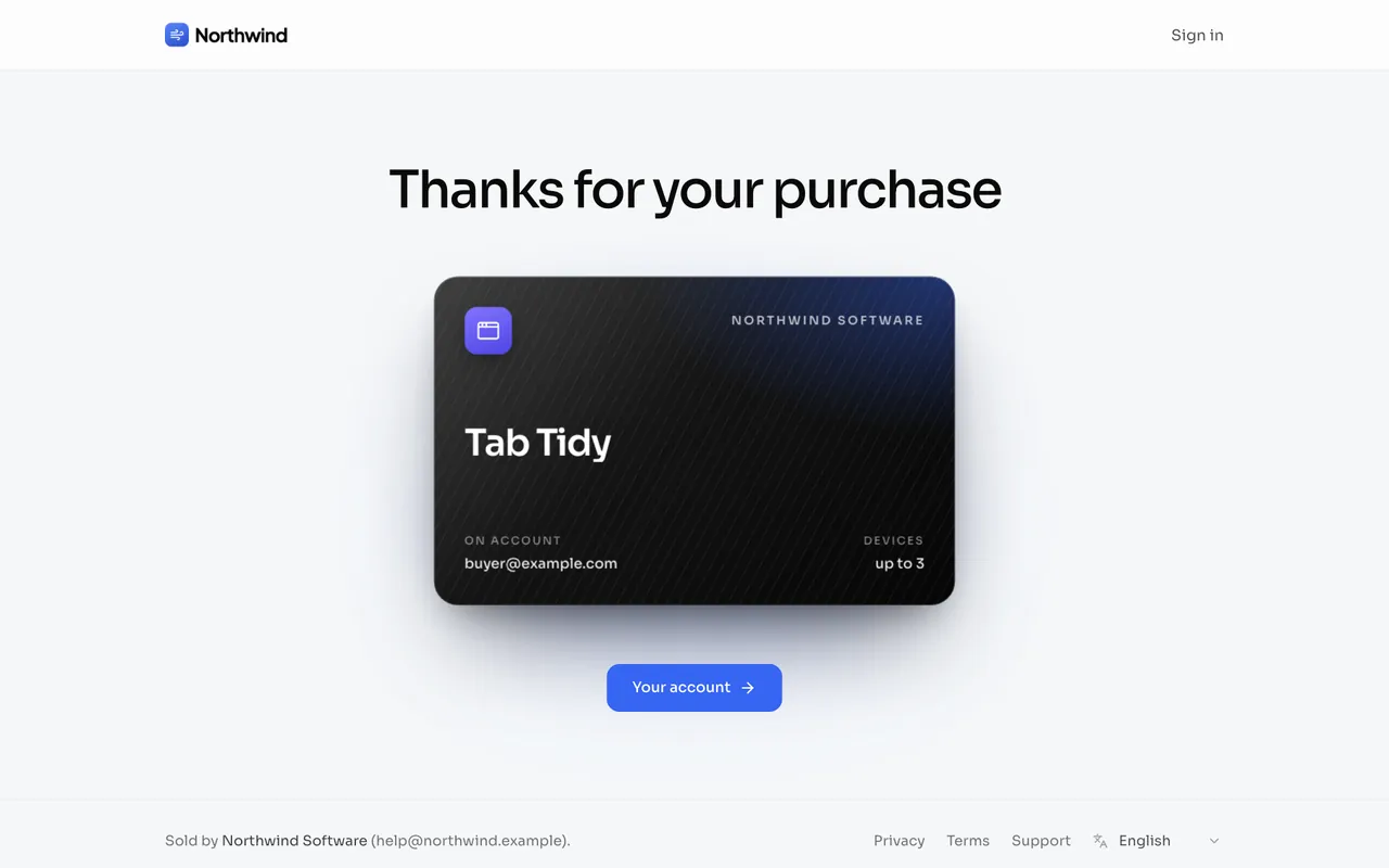 Paid: thanks, and the licence to keep